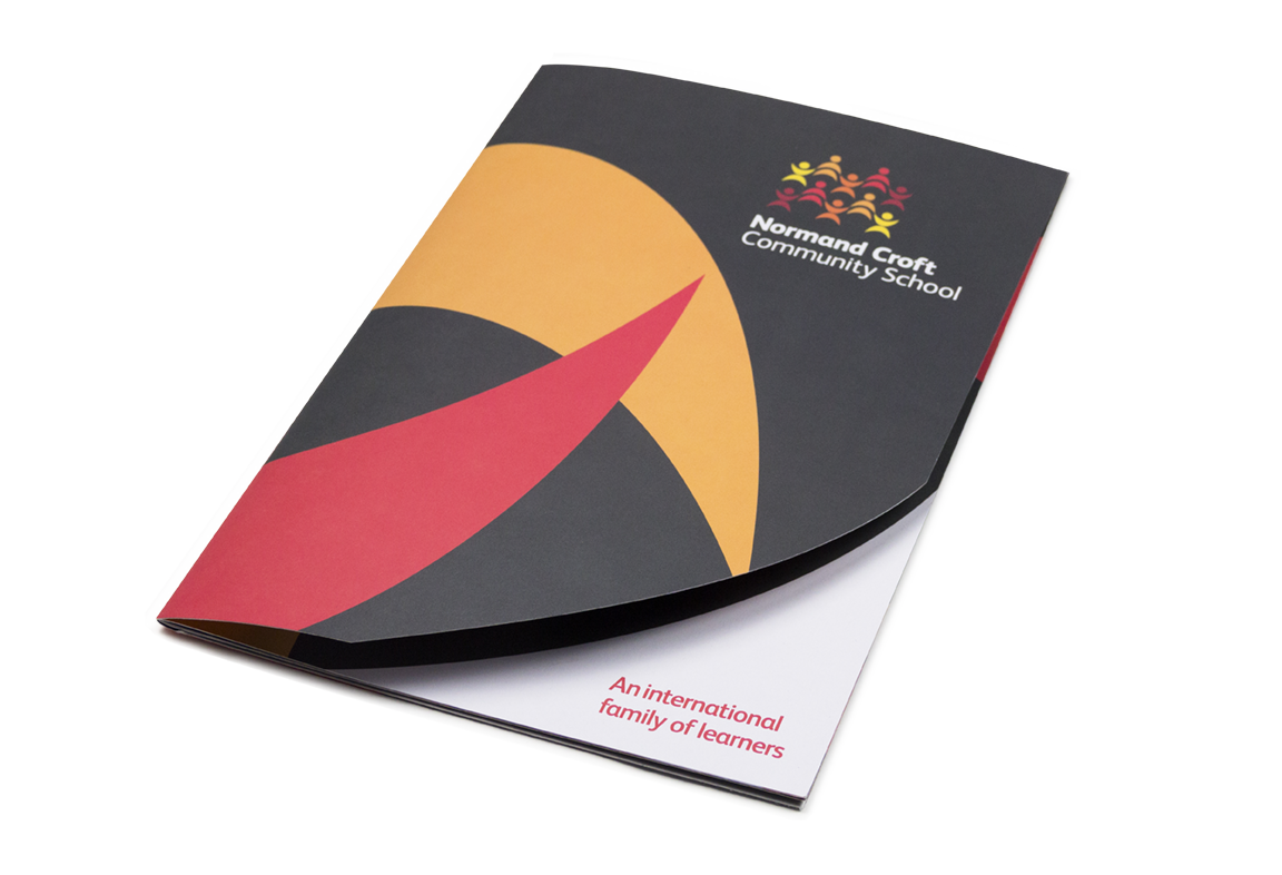 School branding graphic design and bespoke prospectuses