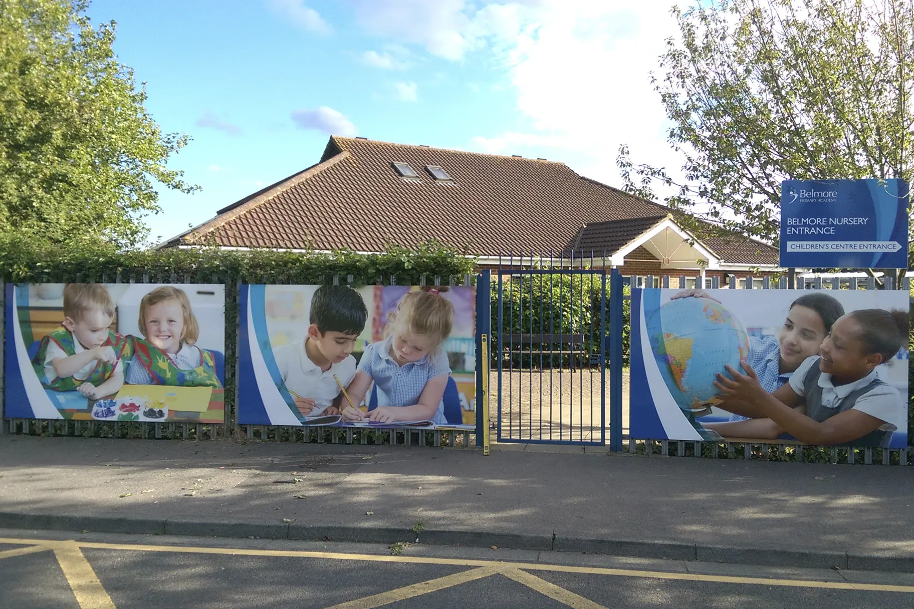 Belmore Primary Academy pupil photography for external wall art