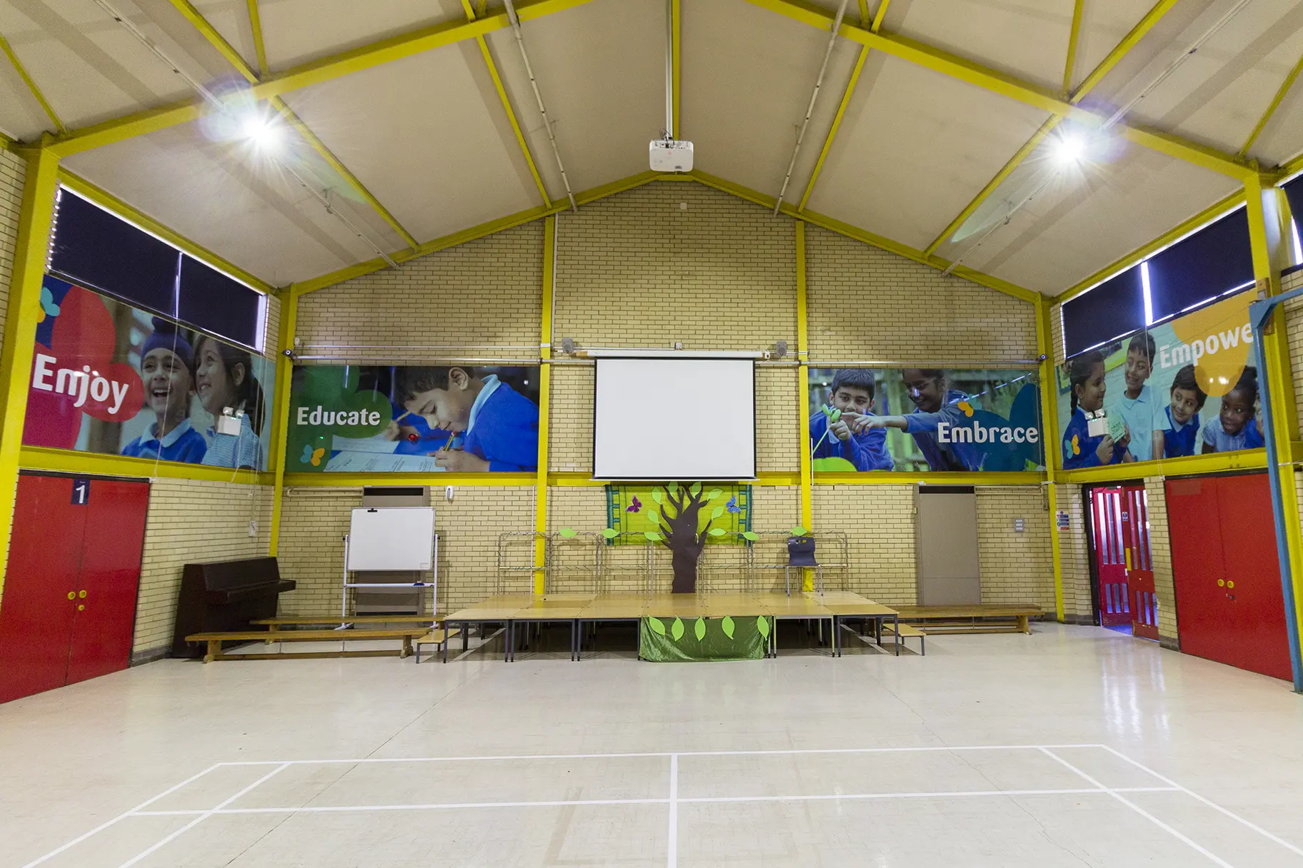 Dairy Meadow bespoke pupil design school hall Wall Art