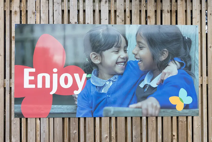 Dairy Meadow School pupil photography for exterior Wall Art