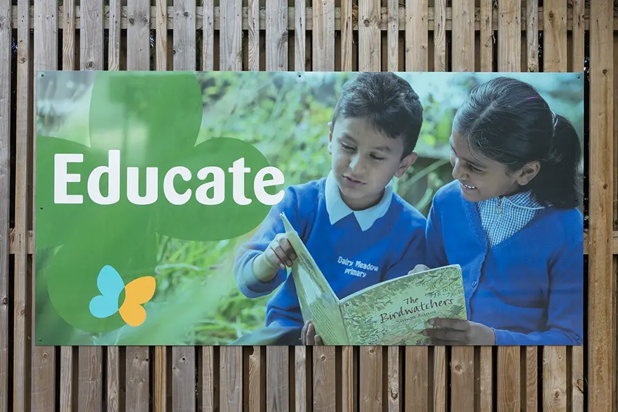 Dairy Meadow School bespoke design with pupils exterior Wall Art