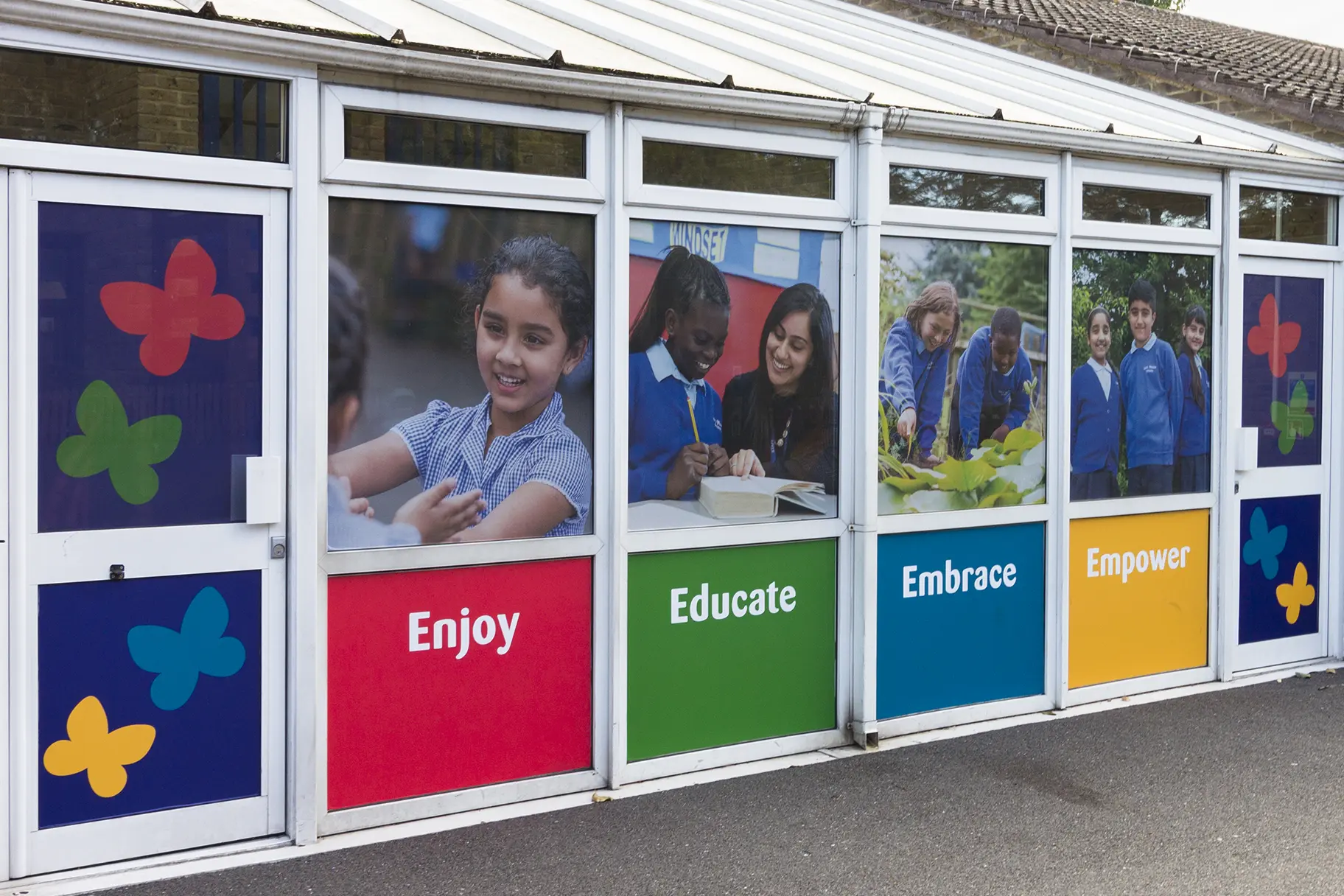 Dairy Meadow Primary and Nursery School external wall art