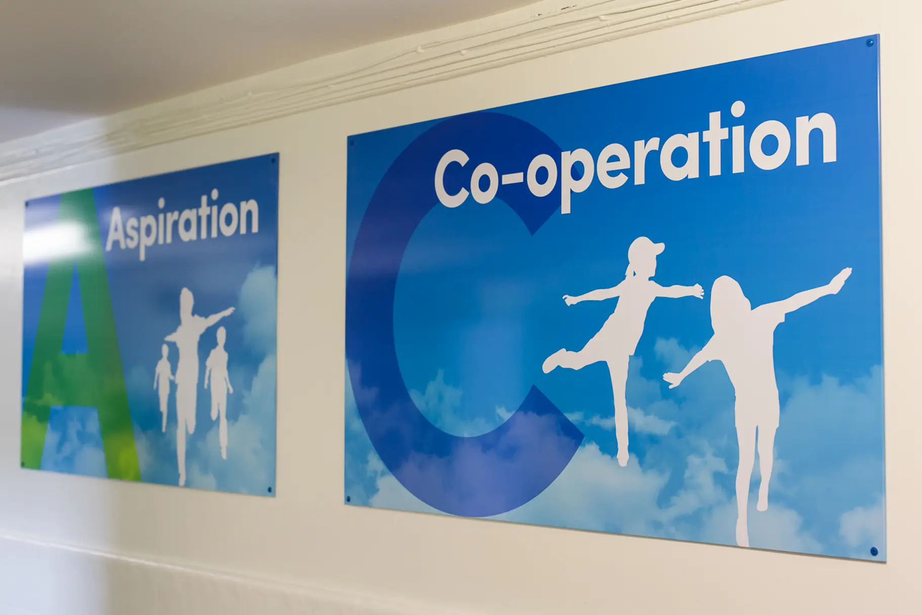 School core values bespoke boards wall art