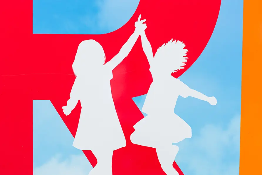 Primary School custom design key values board external wall art