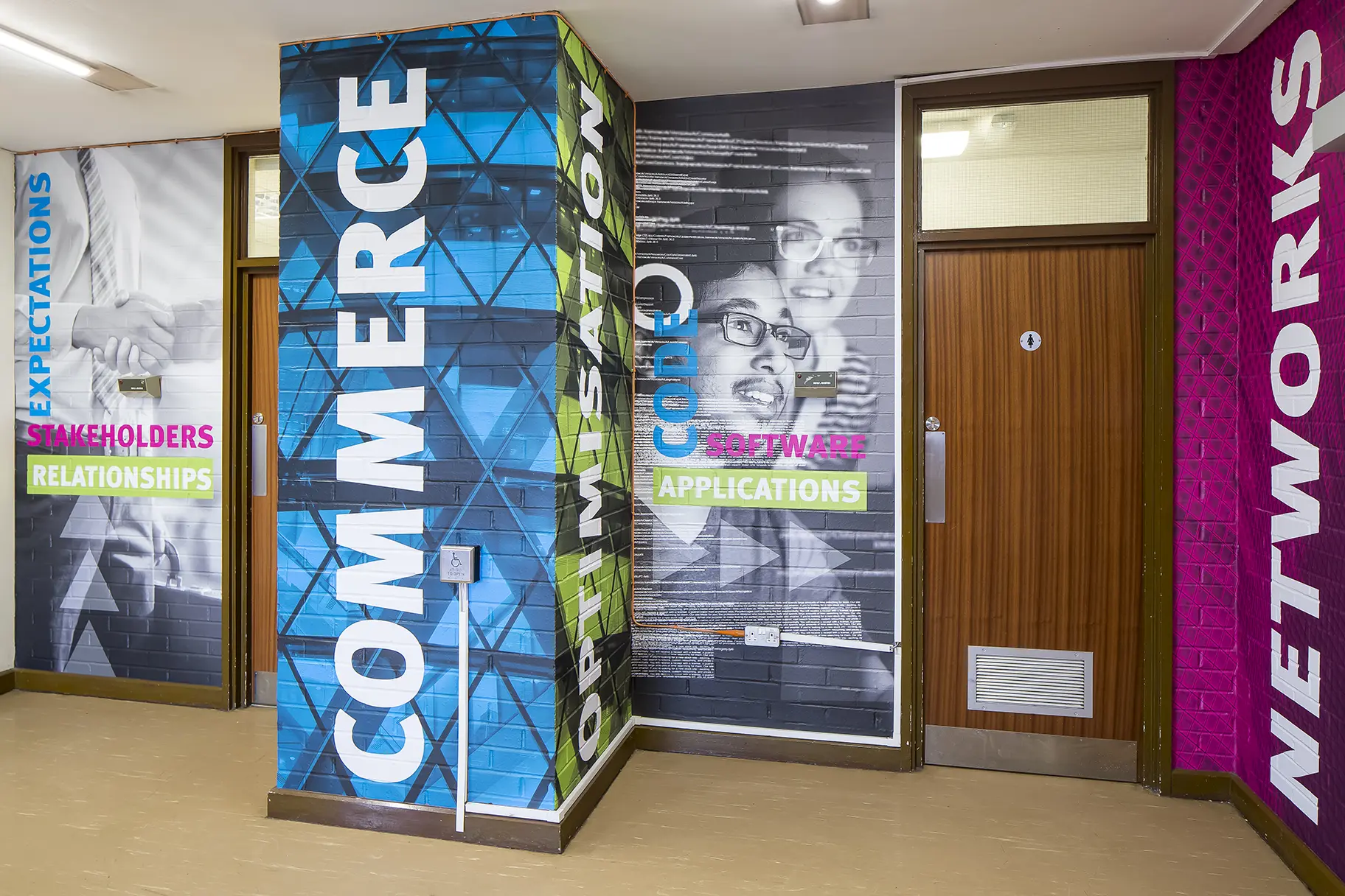 Stanmore College Inspirational large format wall art