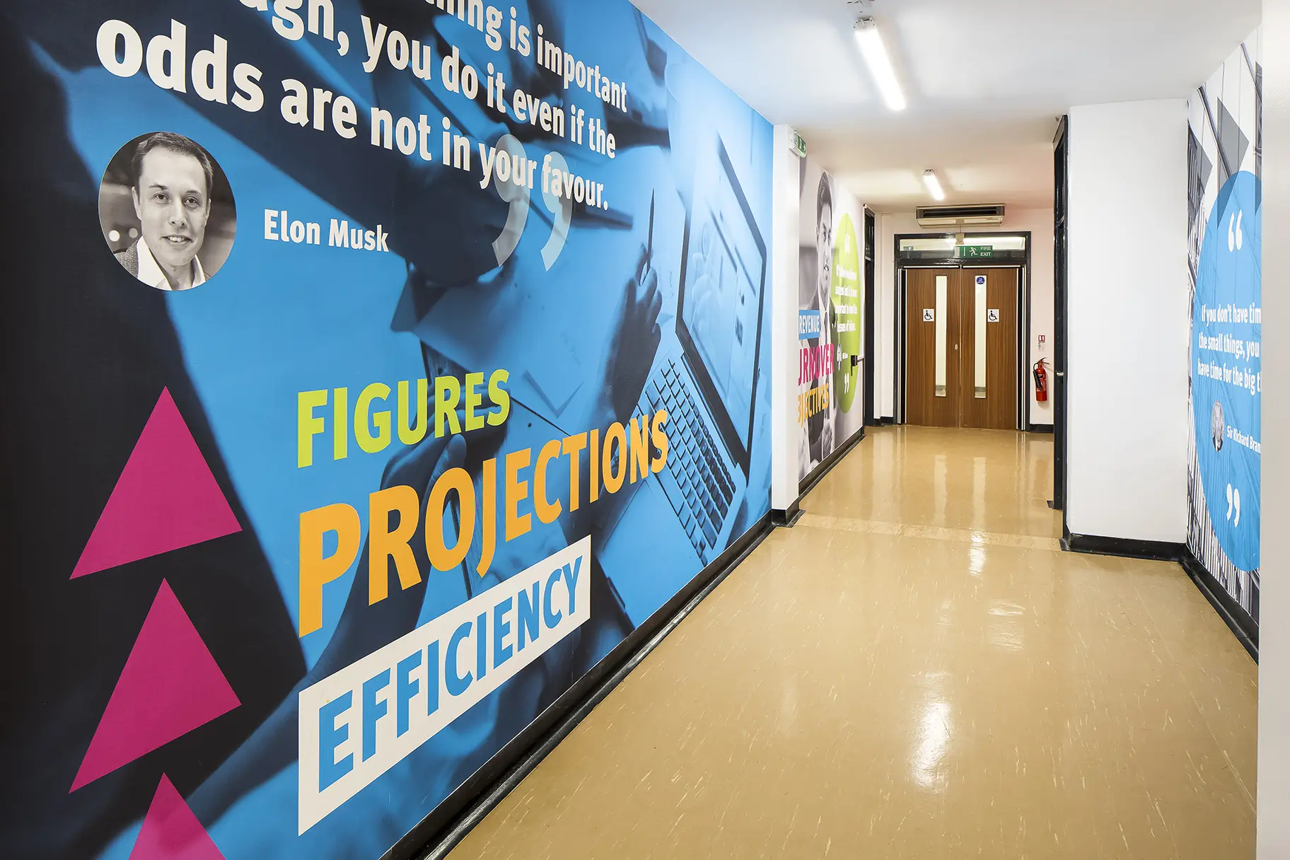 Stanmore College Inspirational large format wall art