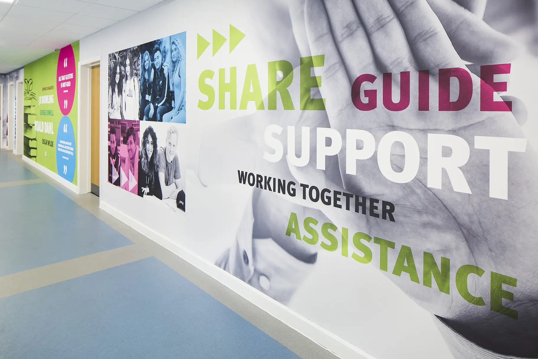 Stanmore College Inspirational large format wall art