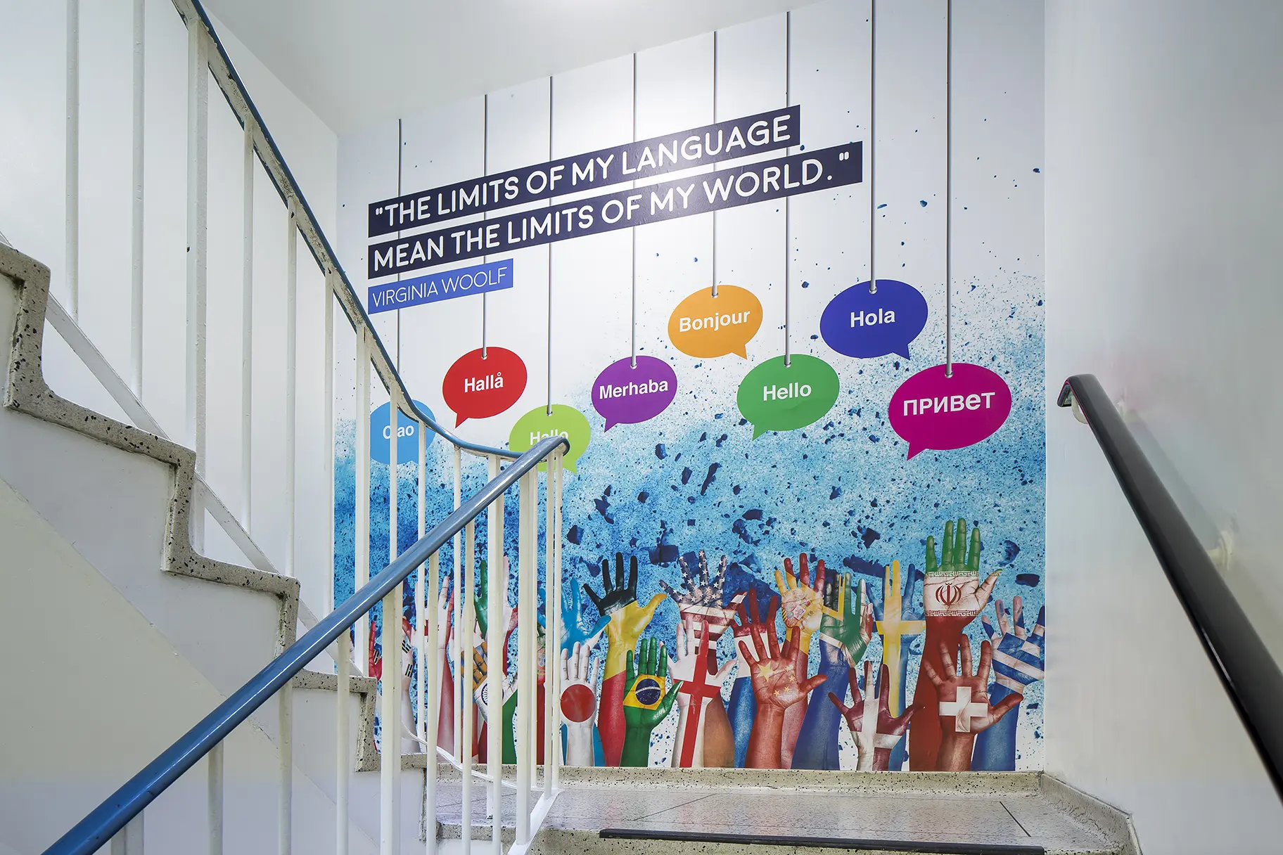 Brampton Manor Academy School bespoke subject zoned Wall Art