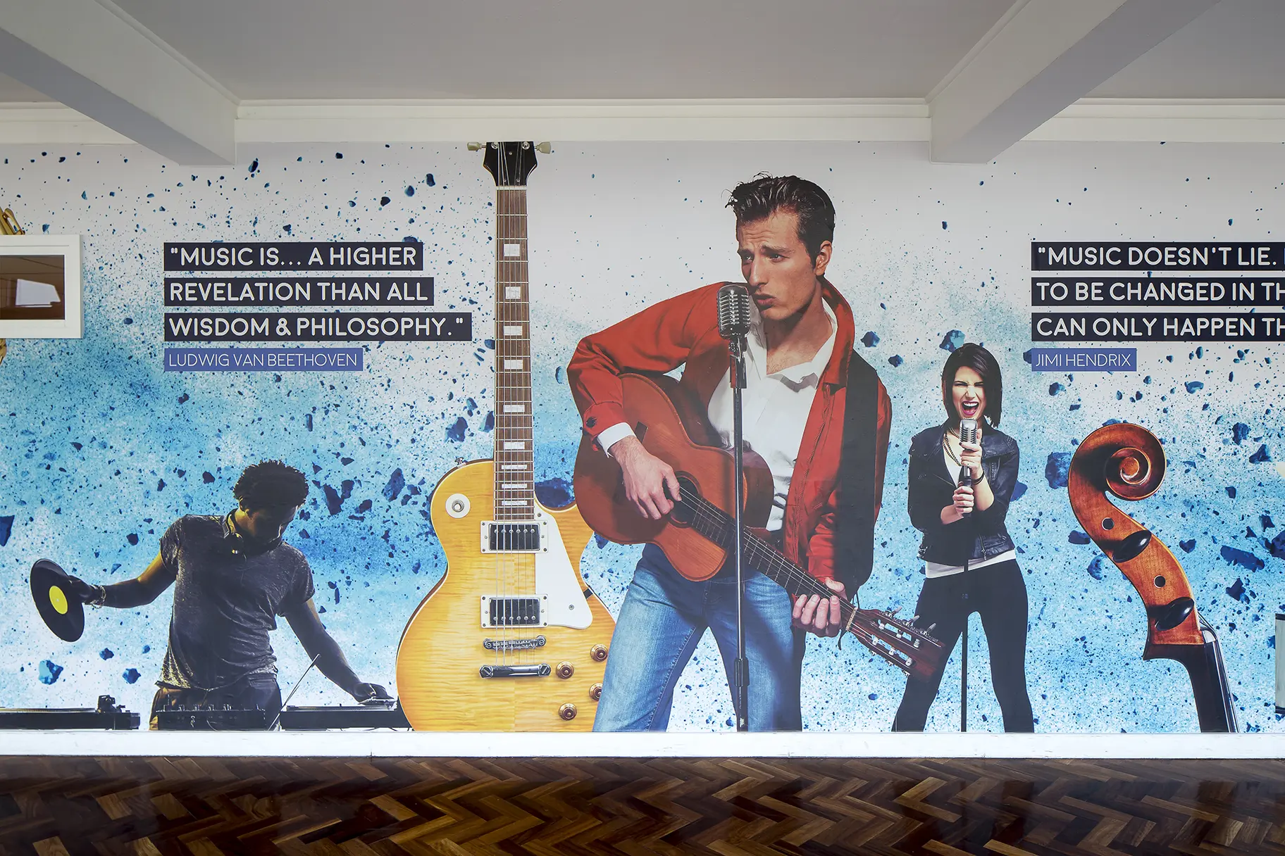 Brampton Manor Academy School bespoke subject zoned Wall Art