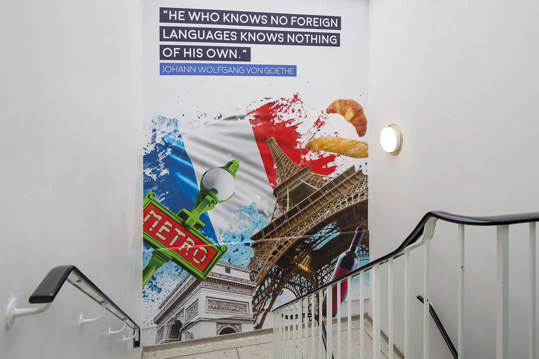 Brampton Manor Academy School bespoke subject zoned Wall Art