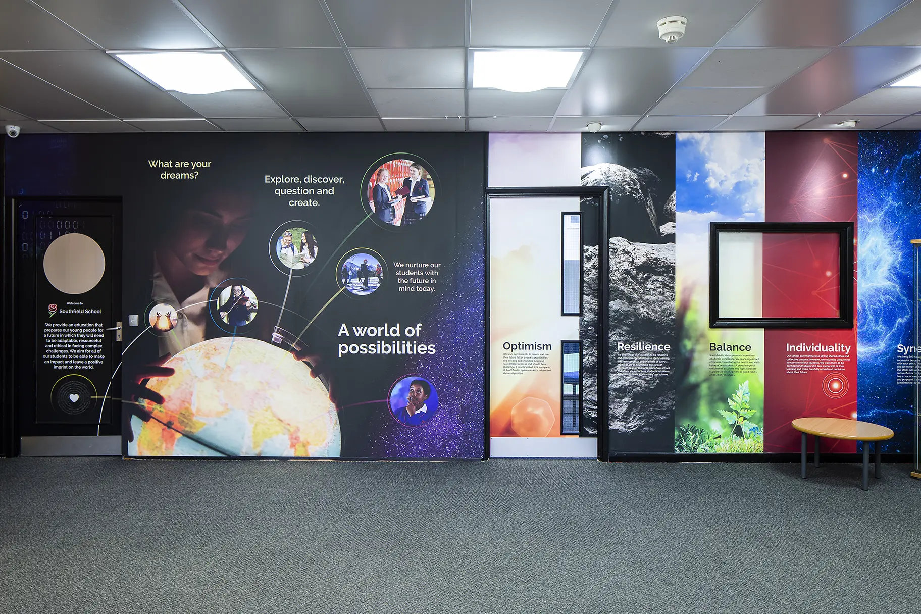 Southfields School Reception Wall Art