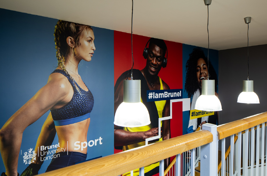 Brunel University gym stairwell