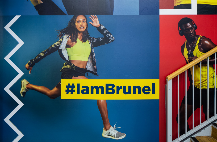 Brunel University gym stairwell