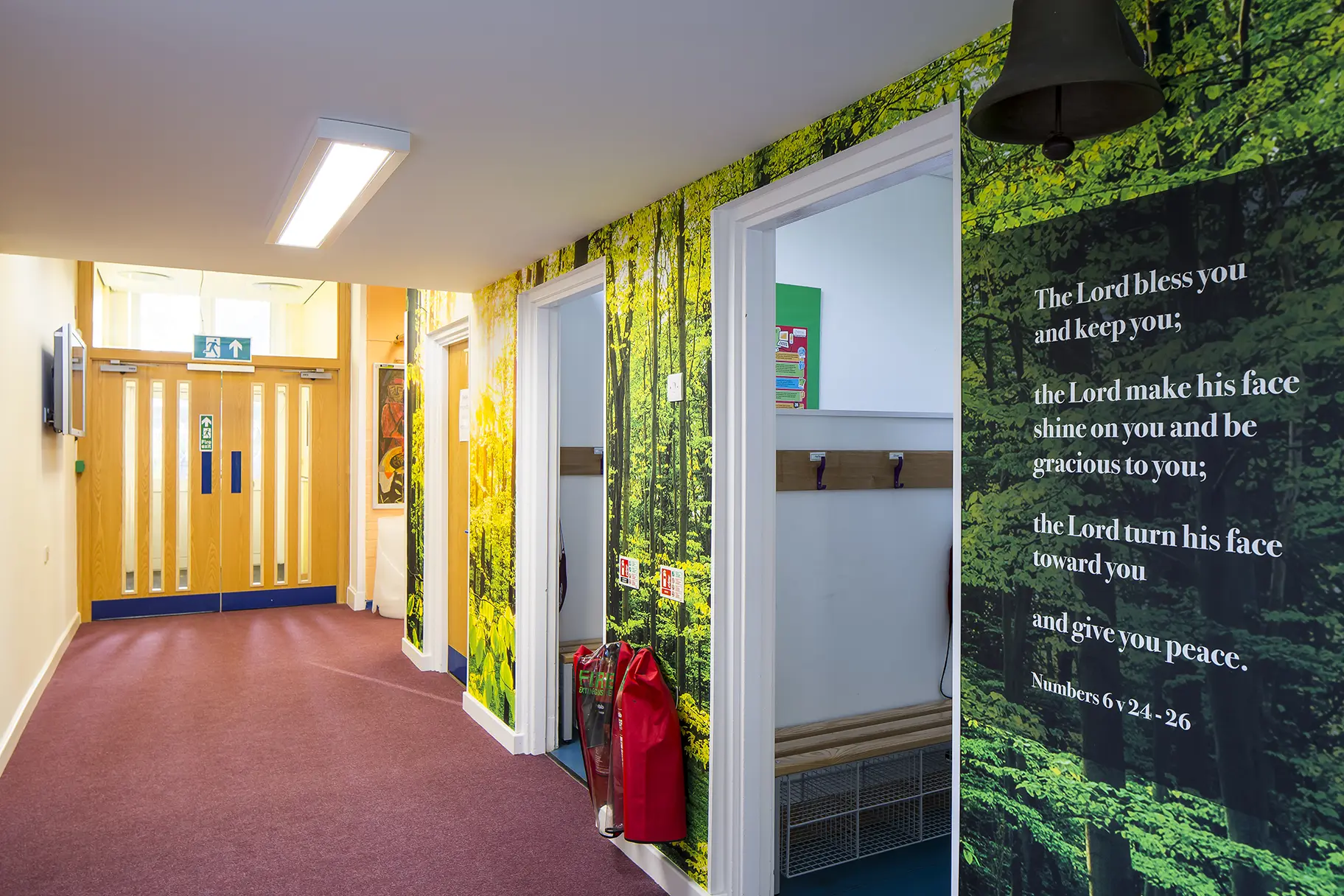 Countess Anne School Library Corridor Art