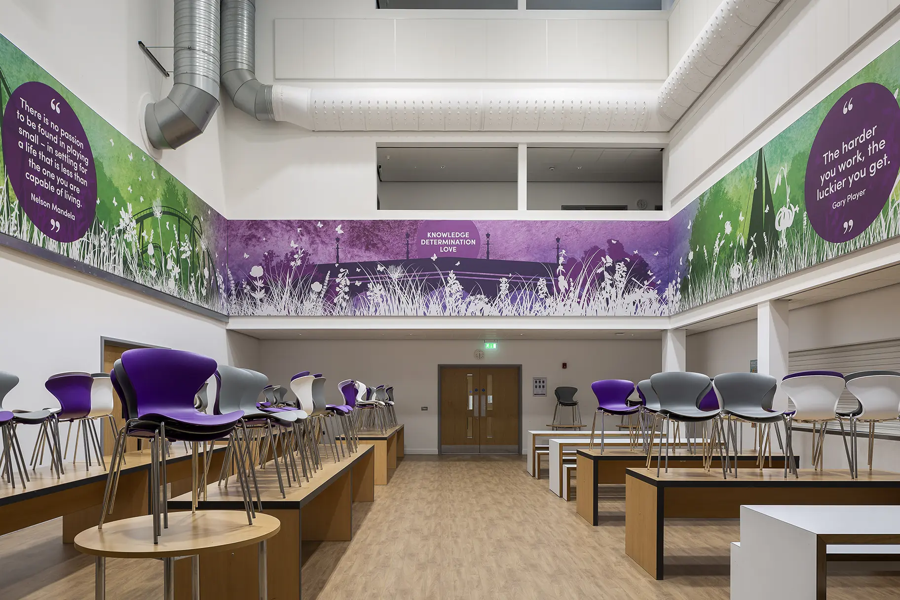 Chertsey High School Canteen Wall Art