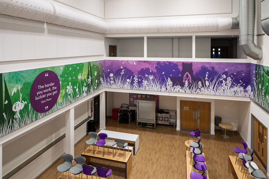 Chertsey High School Canteen Wall Art