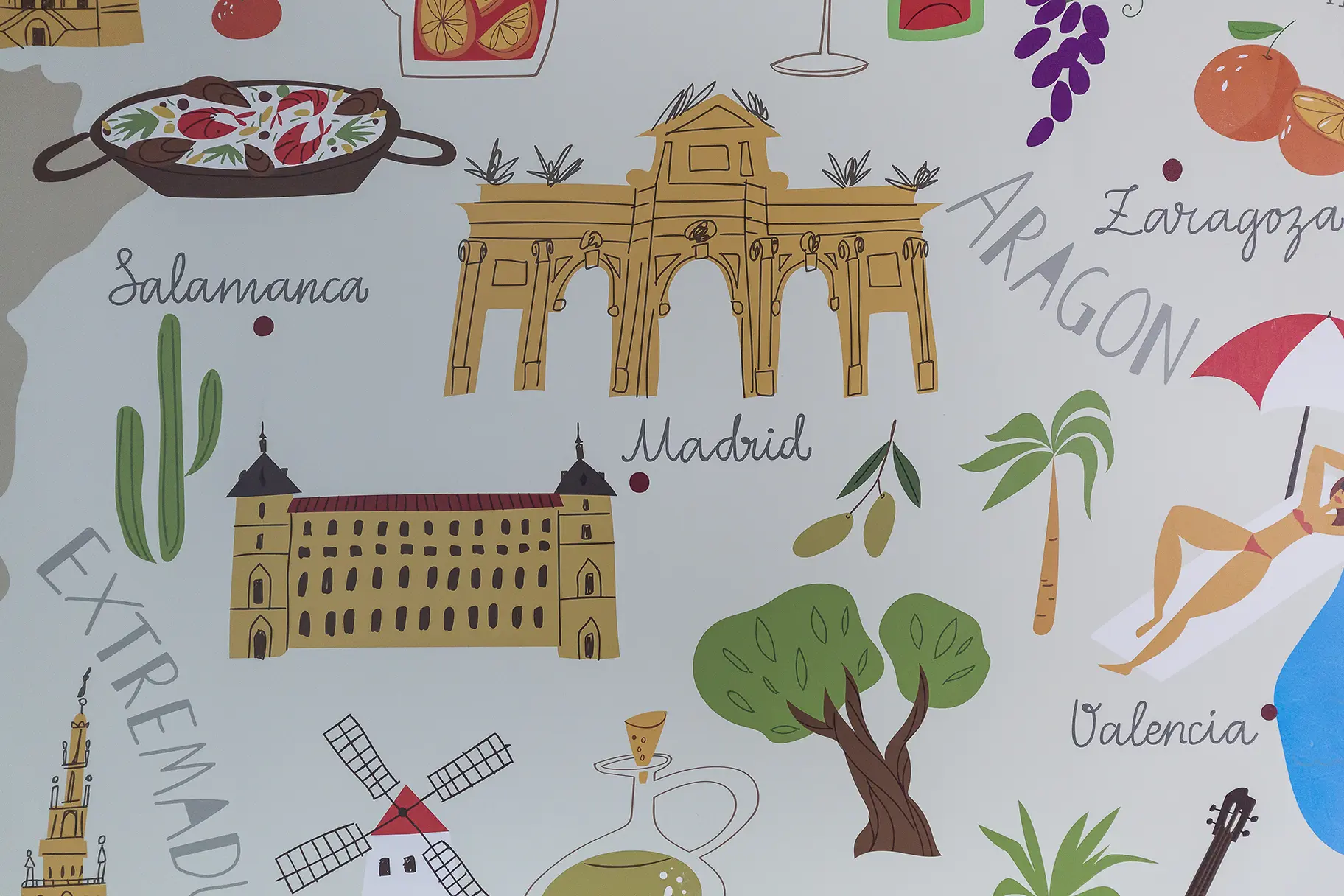 Torquay Academy MFL school wall art