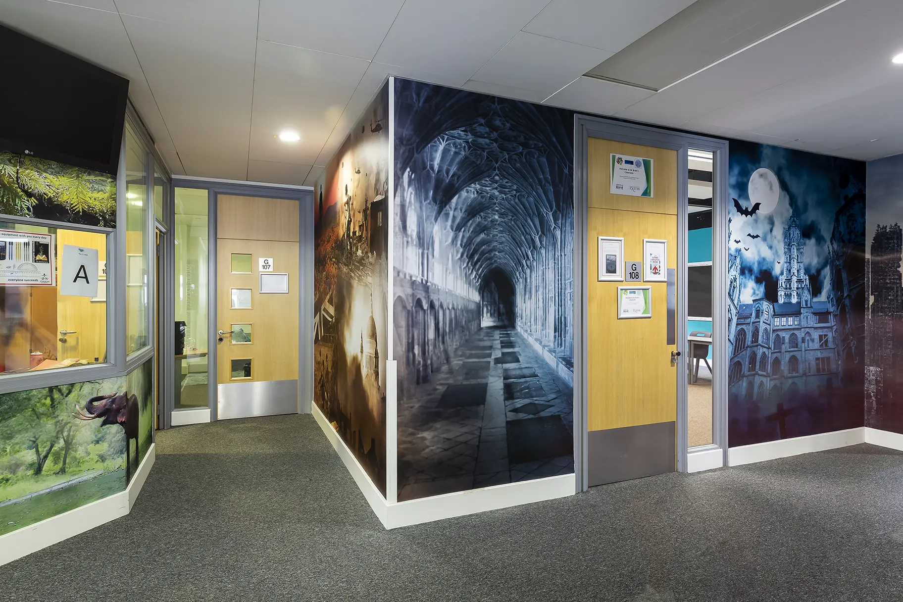 PYS Torquay Academy english school wall art