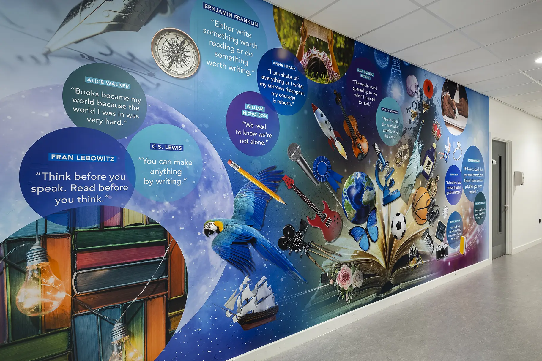 TheGroveAcademy school reading wall art