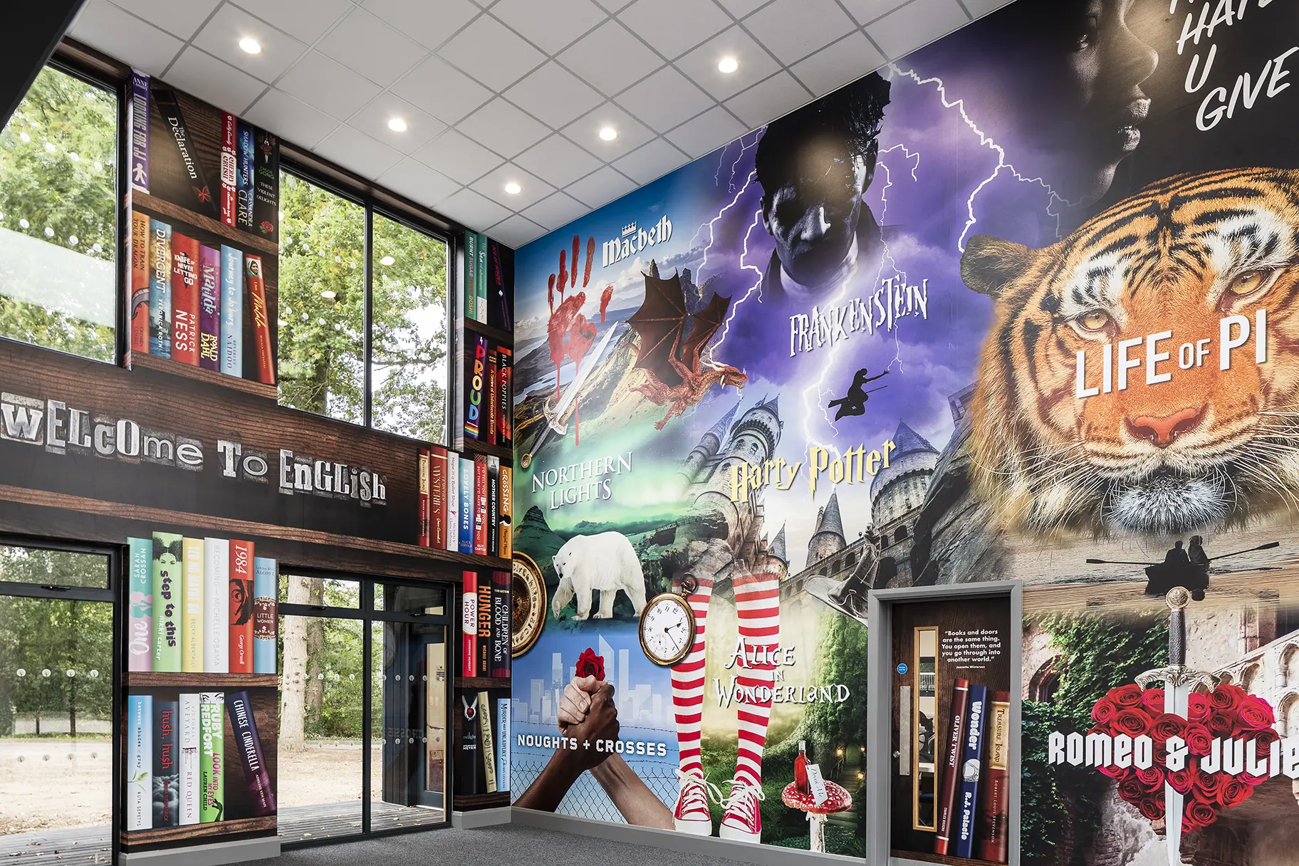 Ratcliffe college english wall art