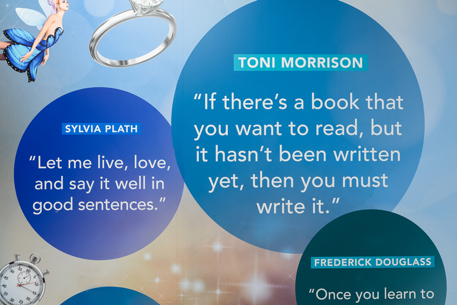 The Grove Academy school reading wall art