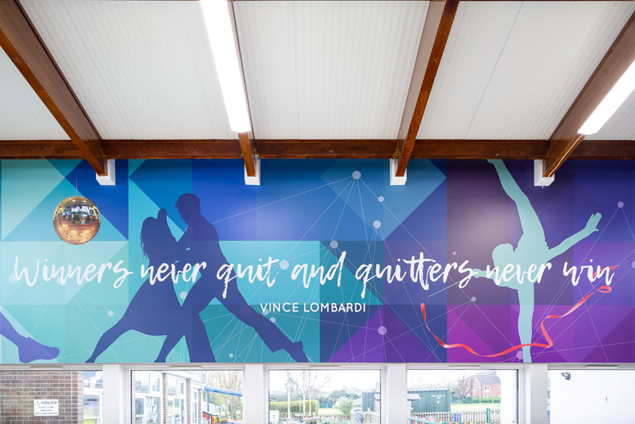 Phoenix sports hall wall art