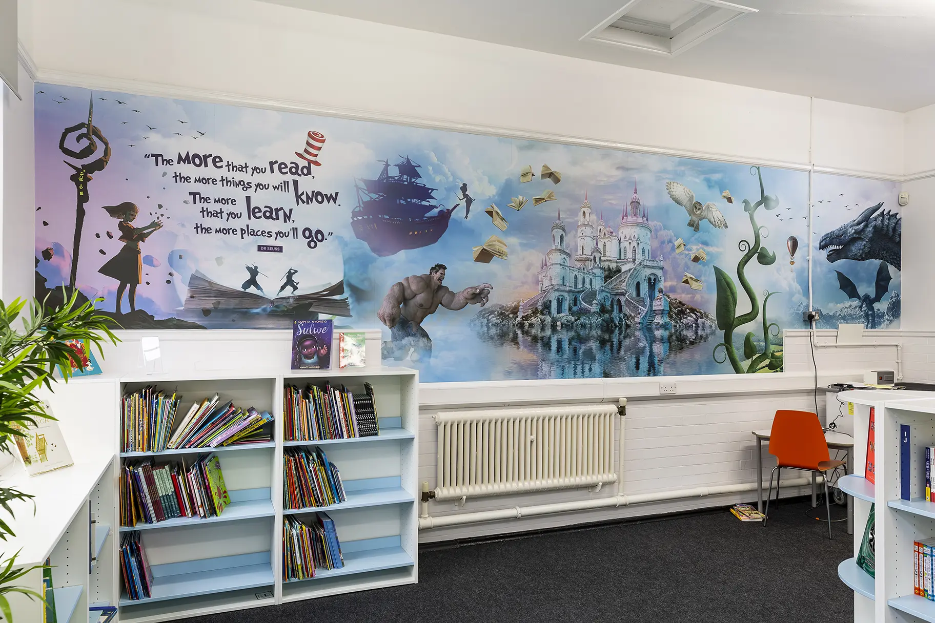 Hazelbury library wall art
