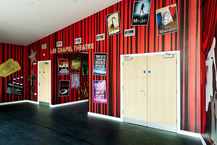 Lee Chapel theatre wall art