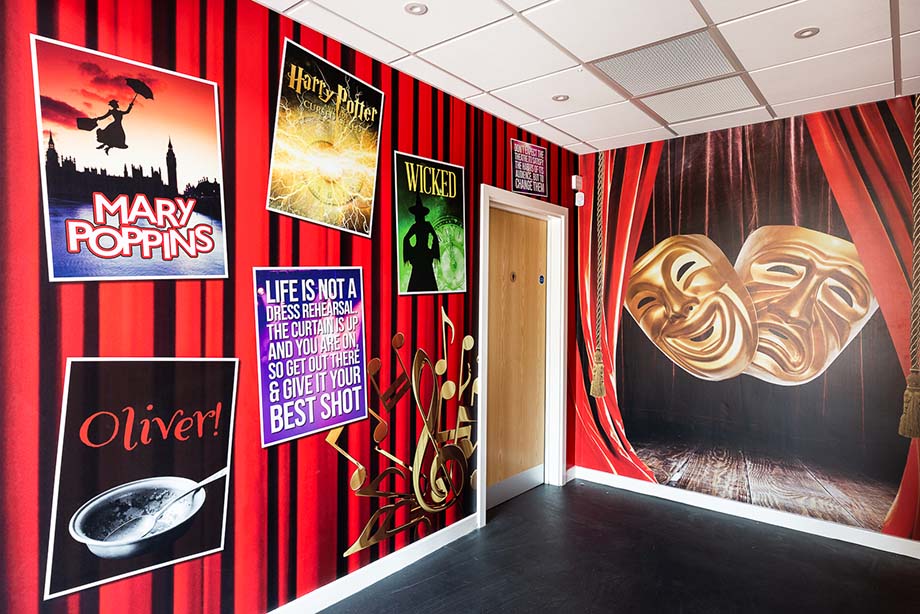 Lee Chapel theatre wall art