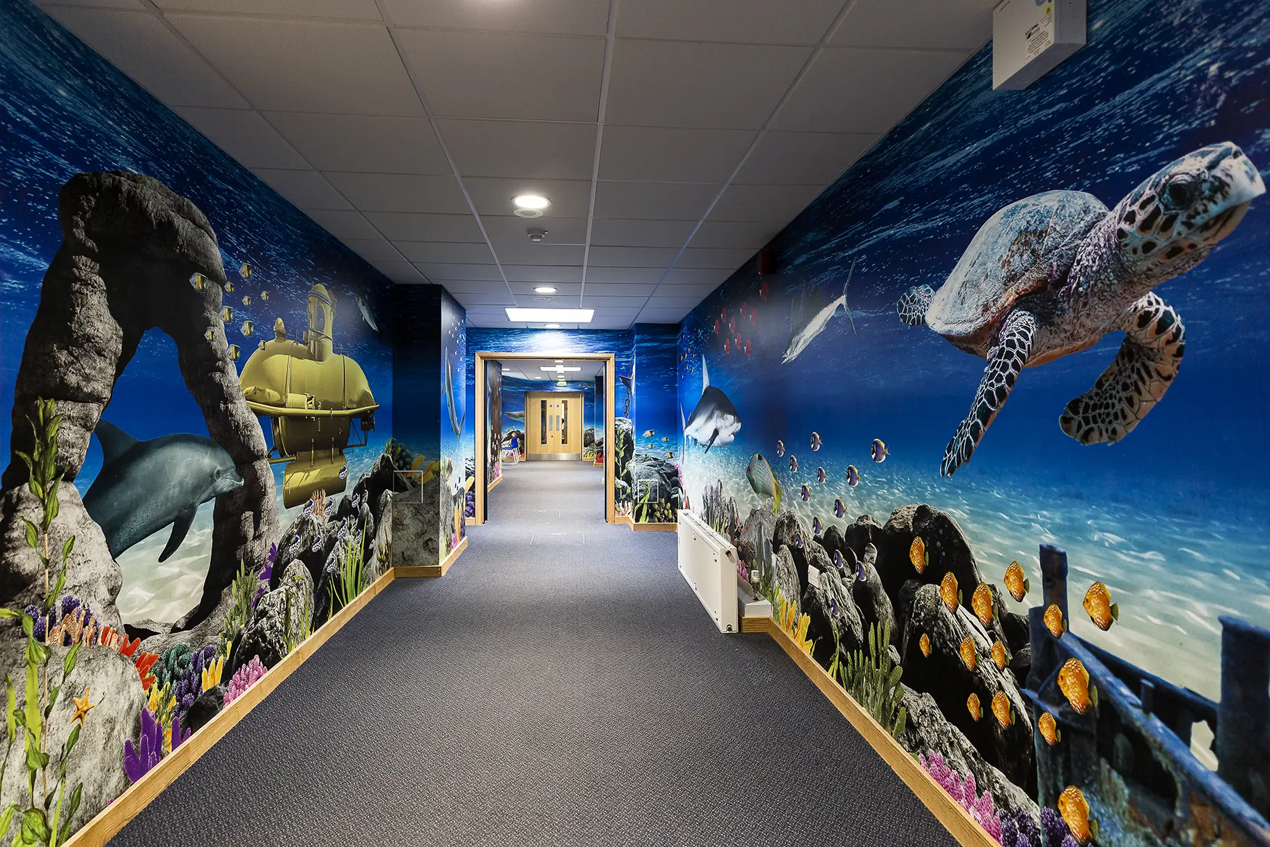 Lee chapel underwater wall art