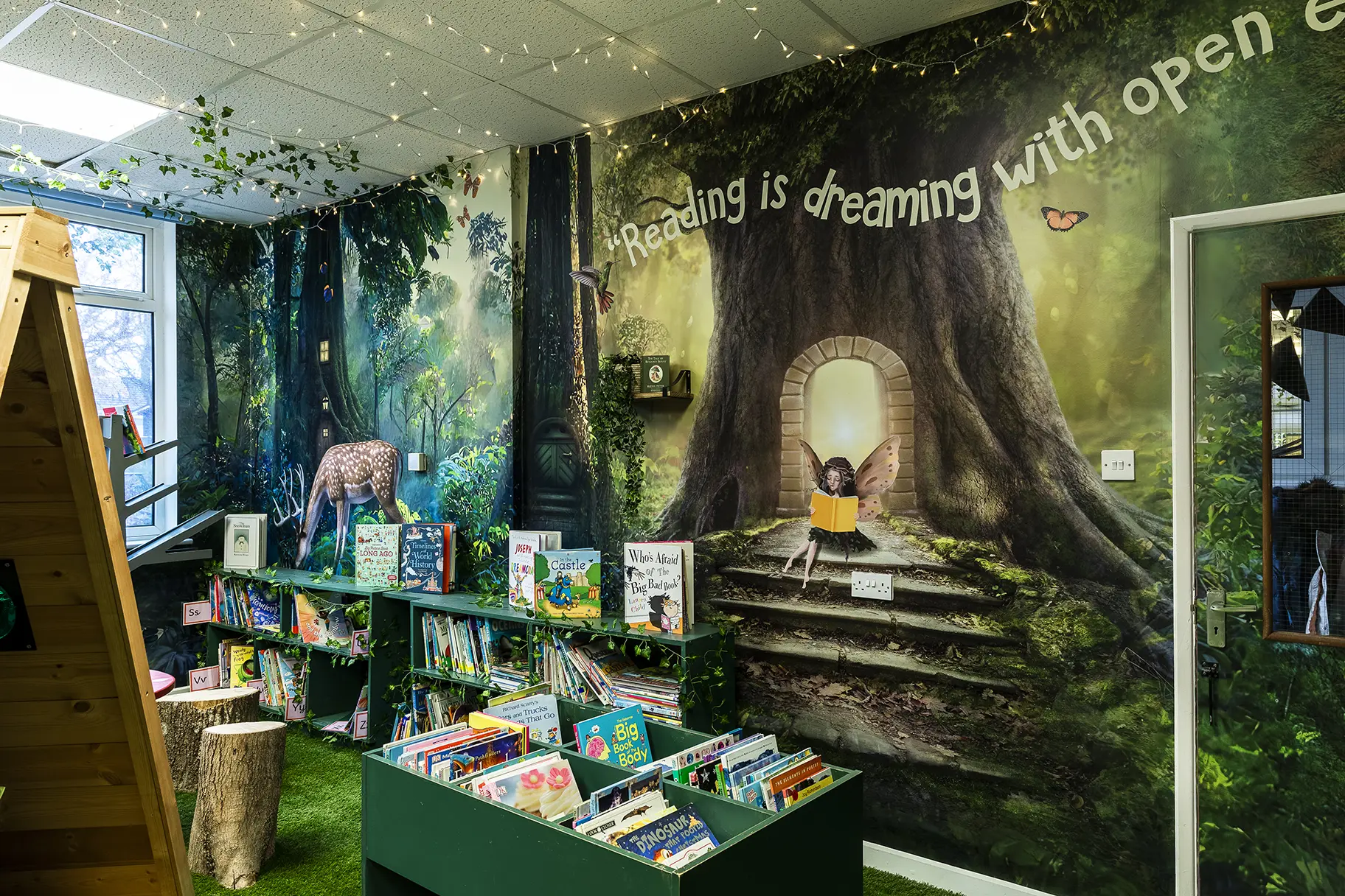 Brookfield Infant School library wall art