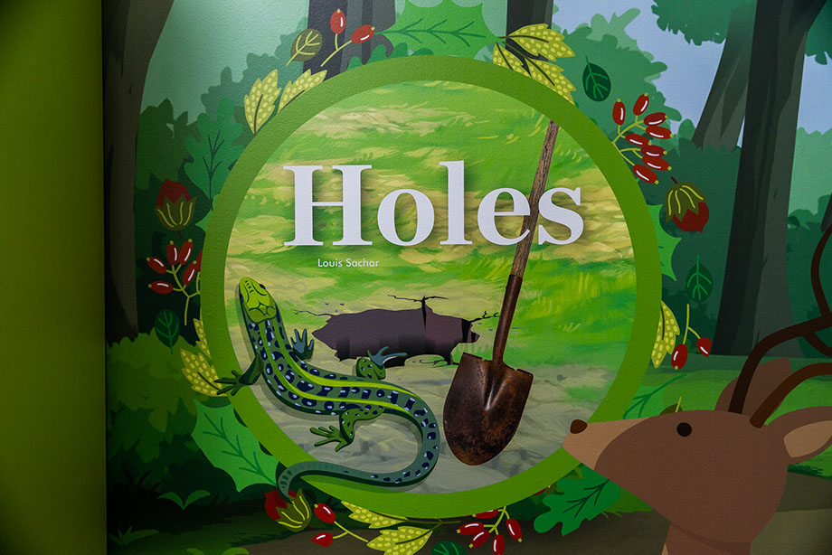 Highwood primary school library wall art