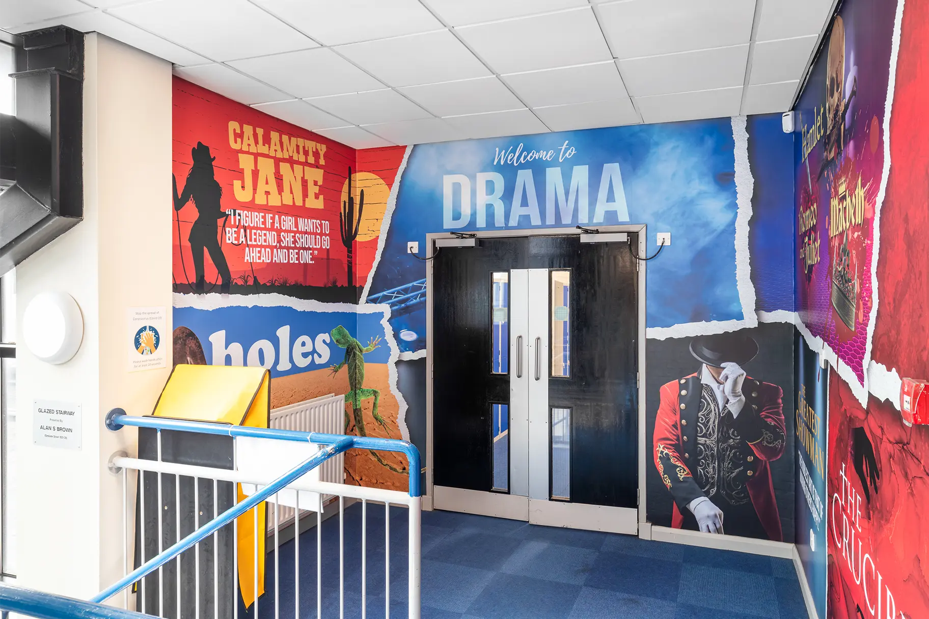 The high school of glasgow drama wall art