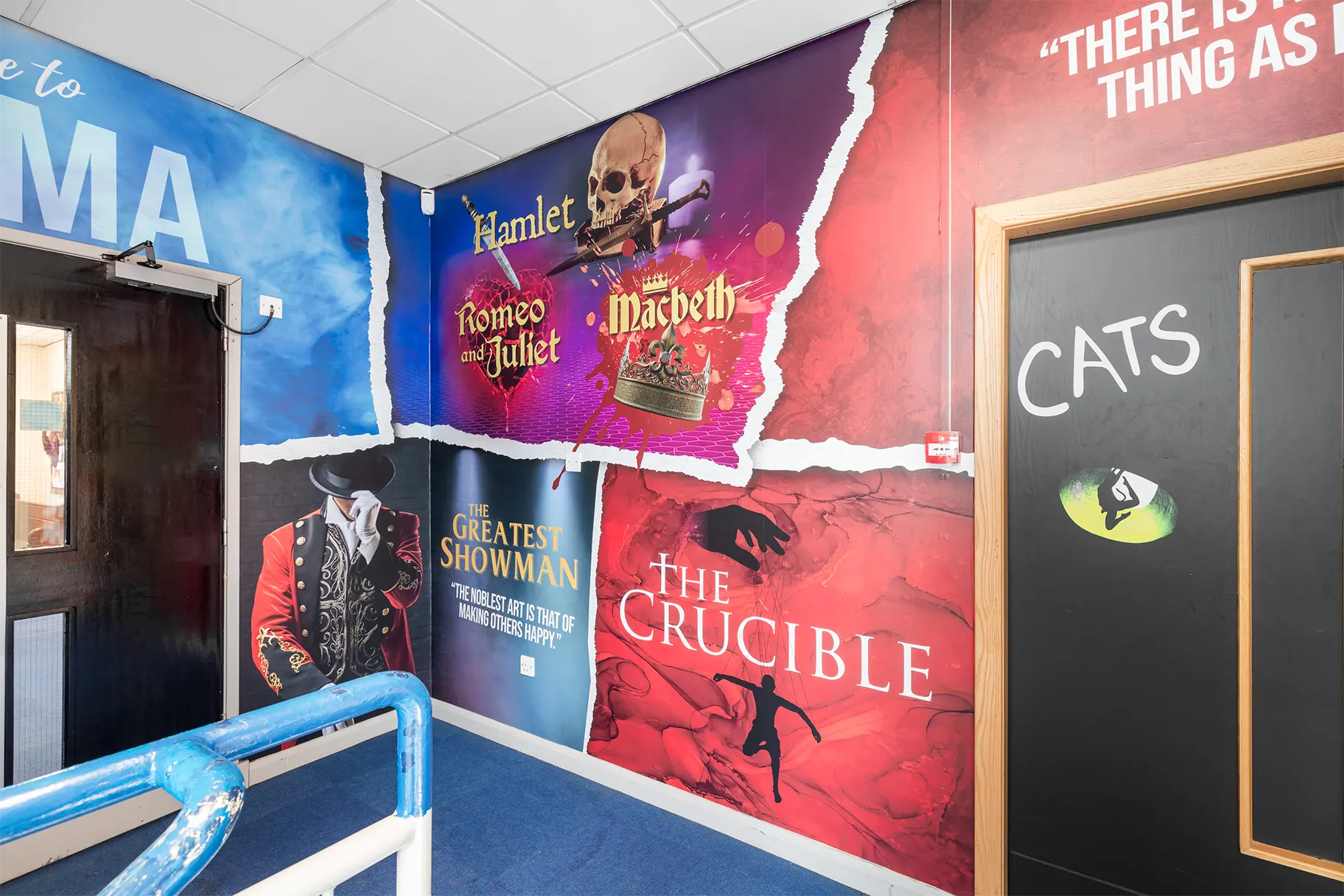 The high school of glasgow drama wall art