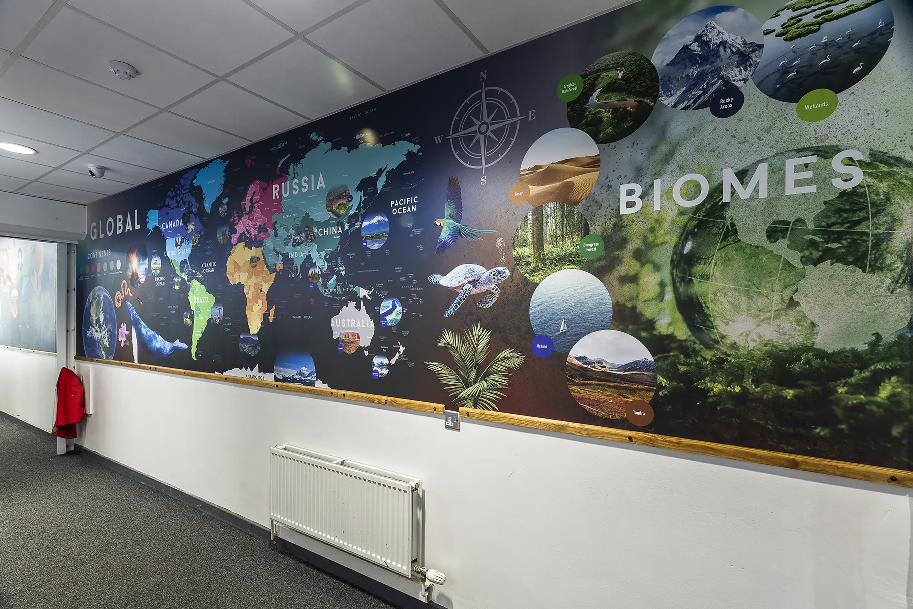 Forest school map wall art