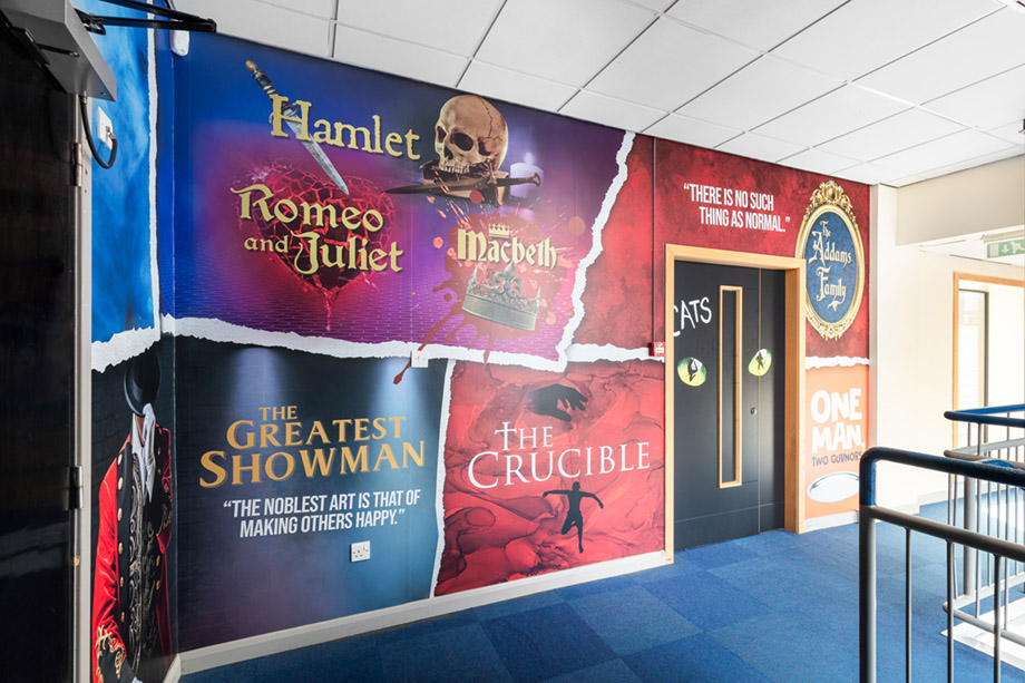 The high school of glasgow drama wall art