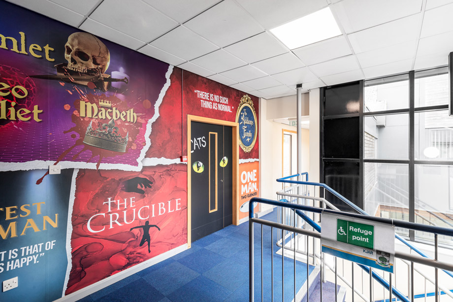 The high school of glasgow drama wall art