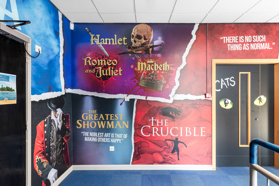 The high school of glasgow drama wall art