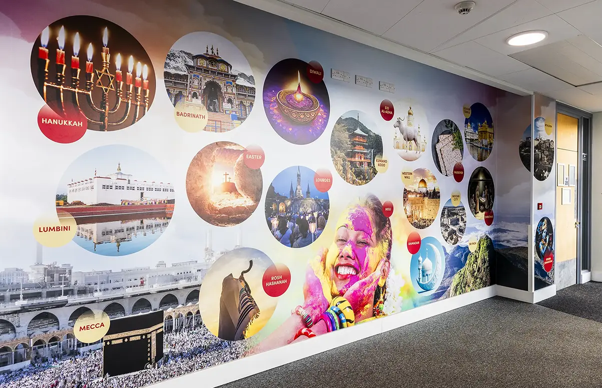 Torquay academy religious festivals wall art