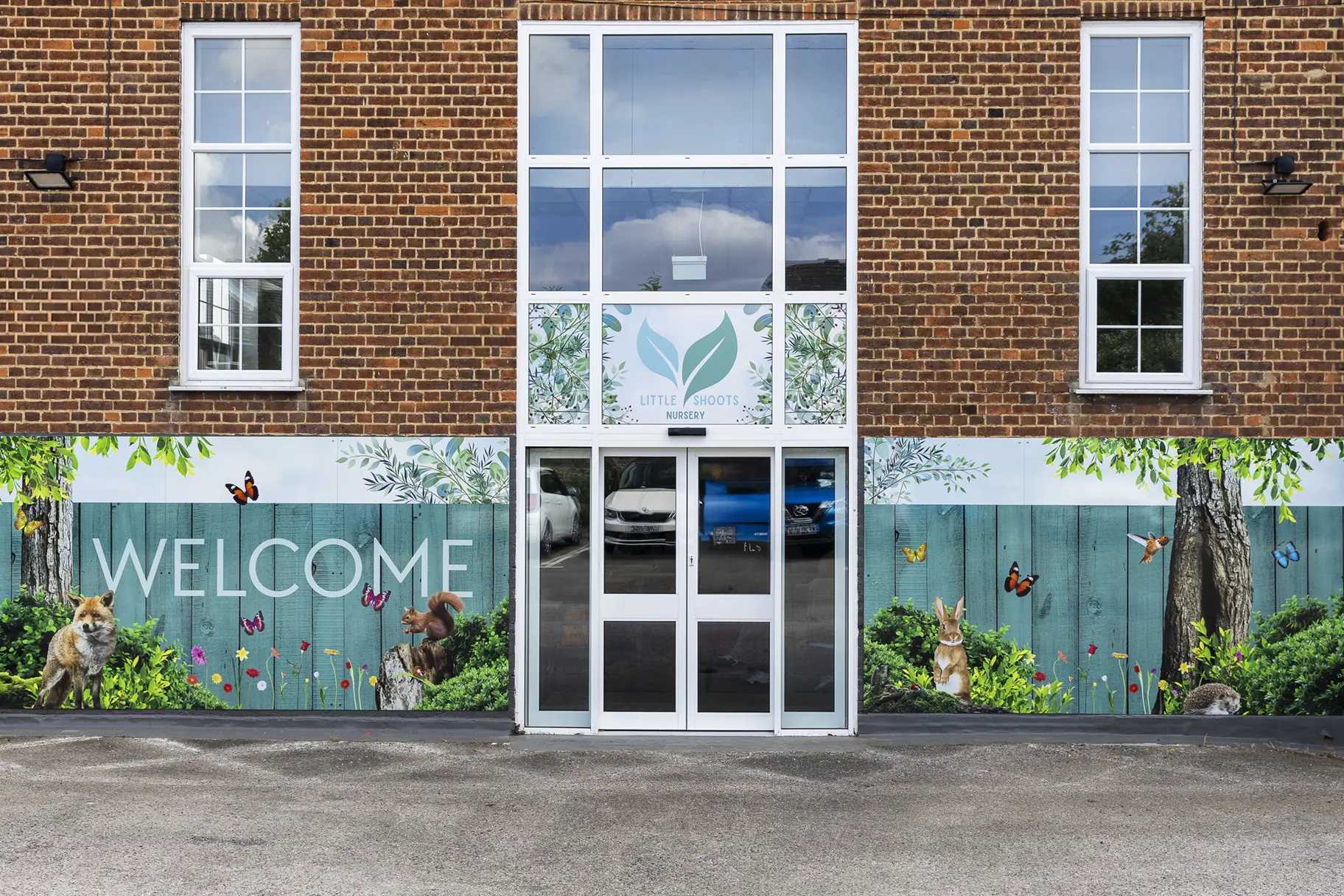 Little shoots nursery wall art