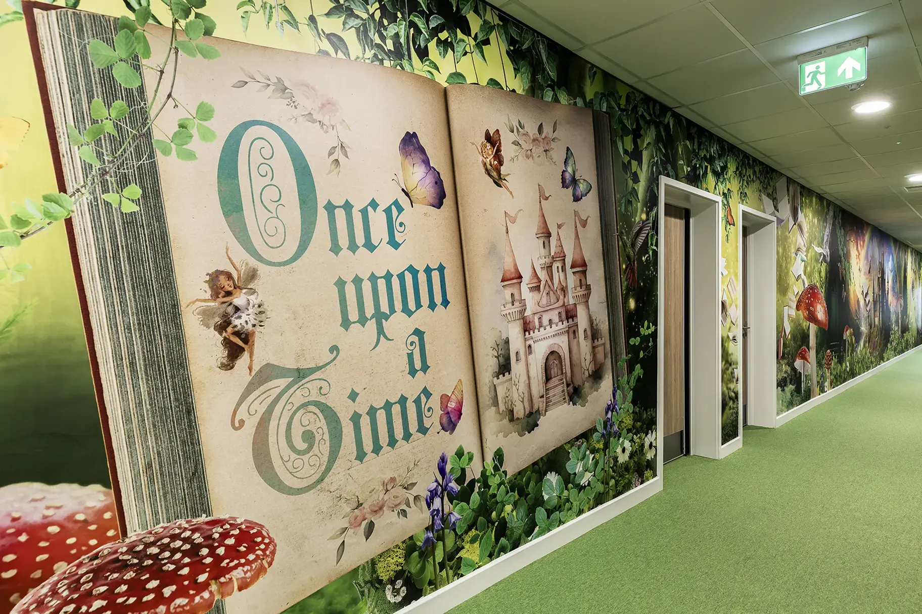 Chapel Hill fairy tale corridor wall art