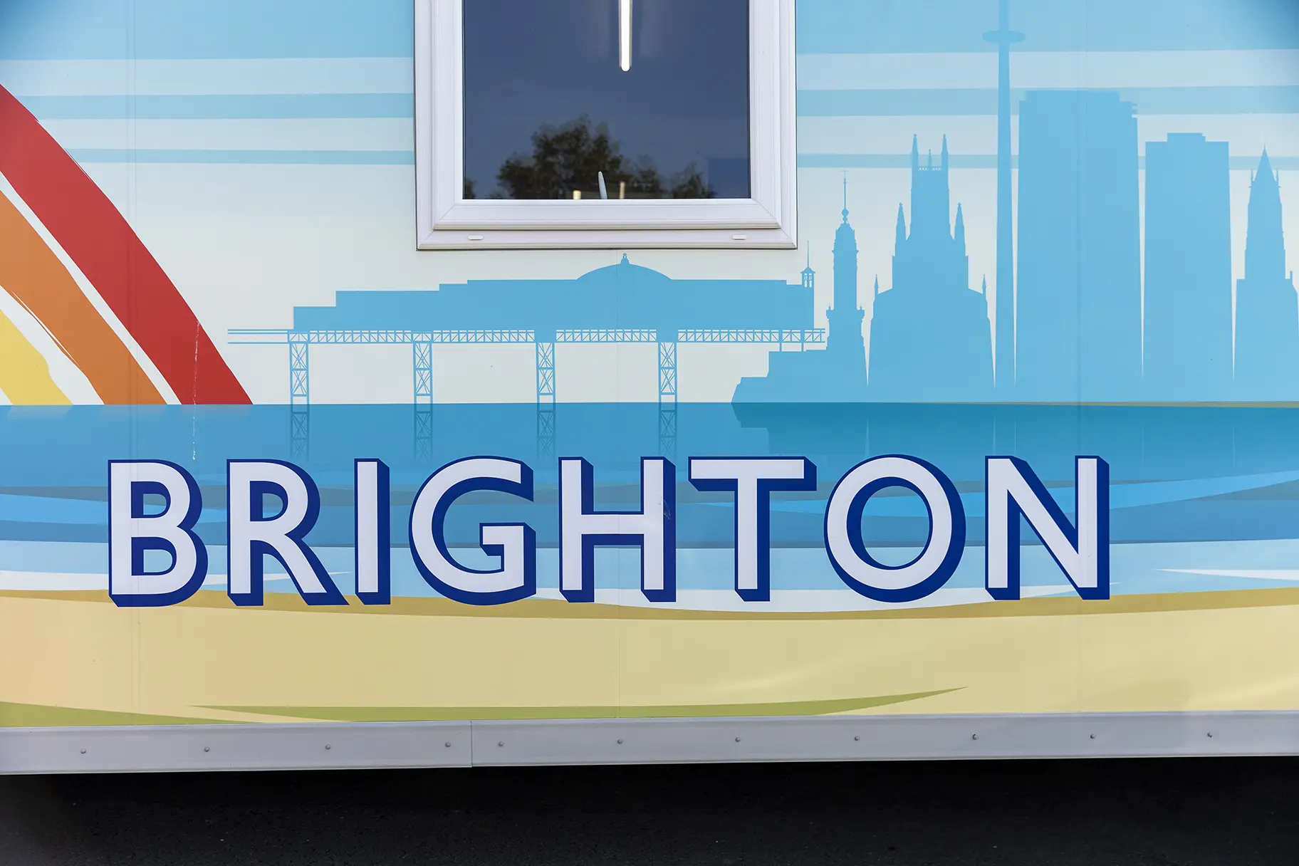 Oxford International College Brighton outbuildings 2 and 3 wall art