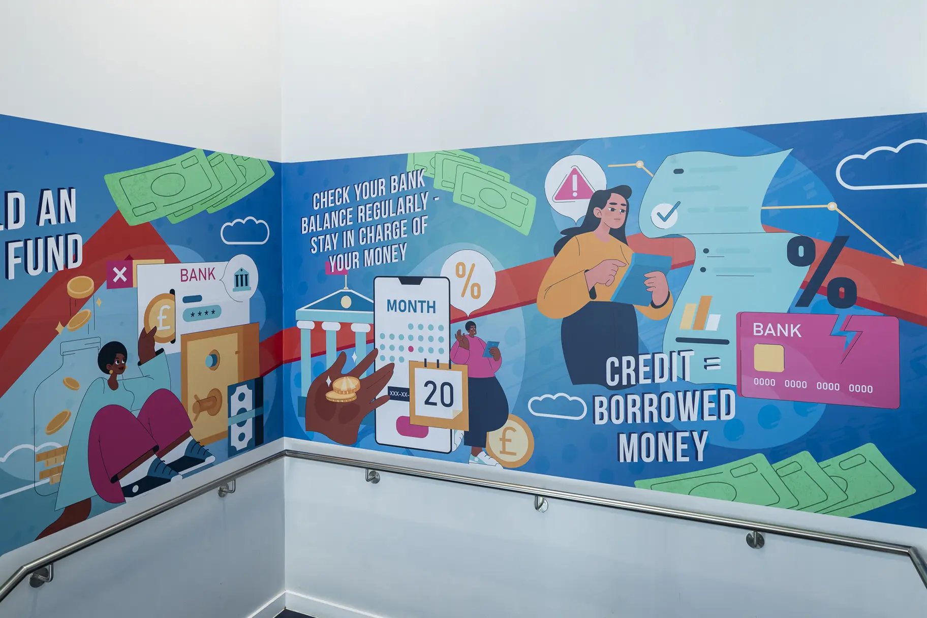 Financial Literacy School Wall Art