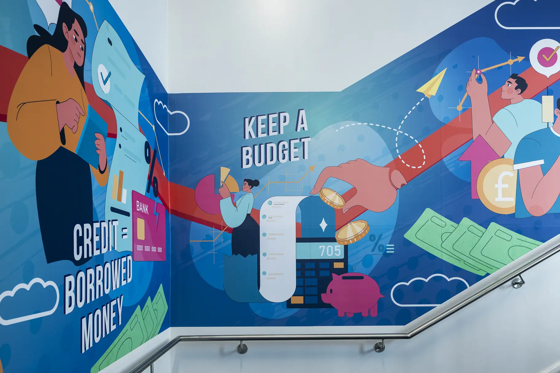 Financial Literacy School Wall Art