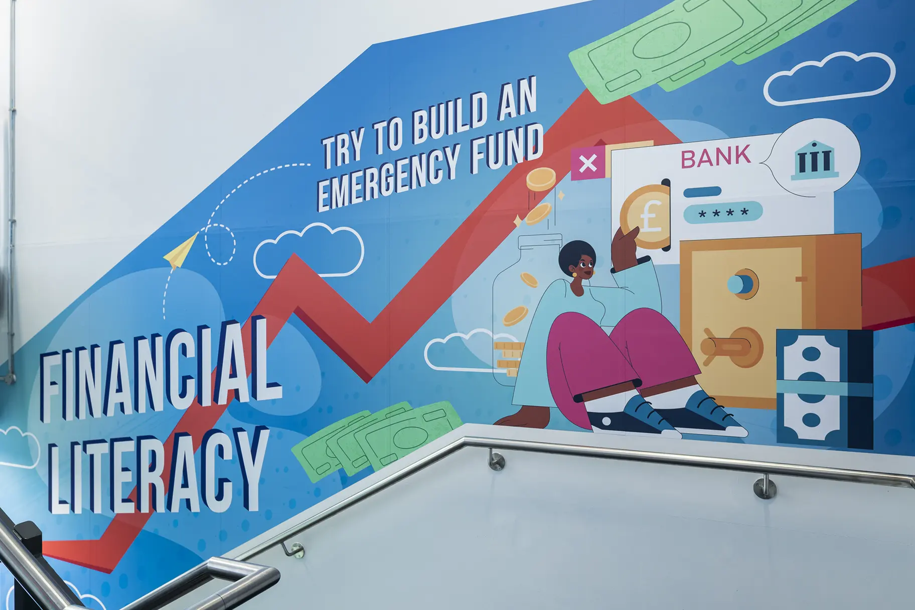 Financial Literacy School Wall Art